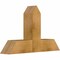 Ekena Millwork Portland Rough Sawn Timber Gable Bracket, Western Red Cedar, 36"W x 23"H x 6"D x 6"F, 15/12 Pitch GBW036X23X0606POR00RWR - alternate 3